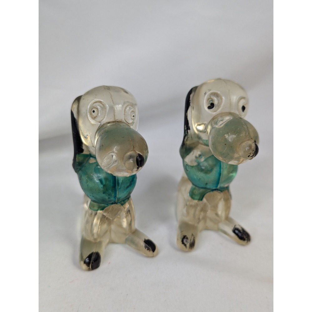 Lucite Snoopy Beagle Dog Figure Lot of 2 Hong Kong 3 Inch